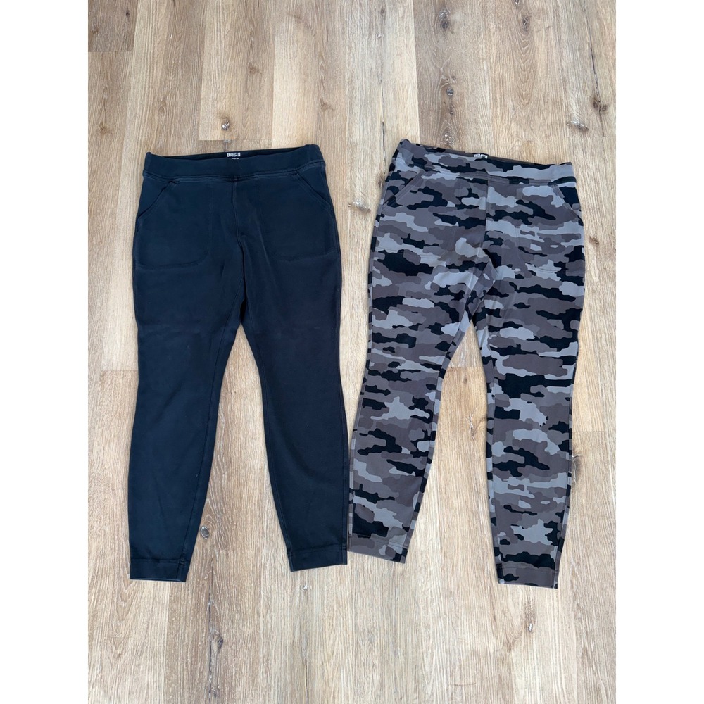 Duluth Trading Co Gorpcore Noga Slim Leg Pants Womens L Black Grey Camo Bundle